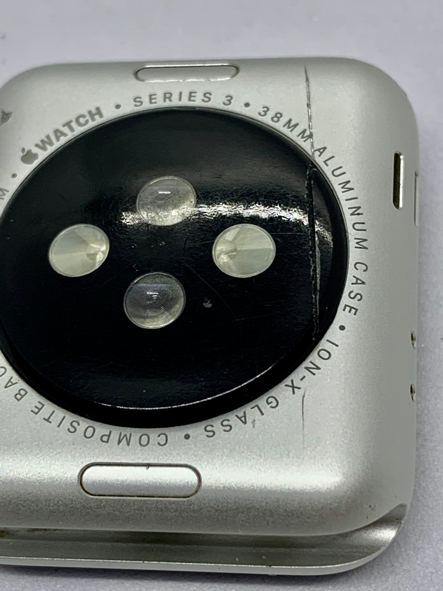 Apple Watch Series 3 38 MM (GPS) Aluminium Case Ion X Glass Composite Back GPS WR 50M, USADO