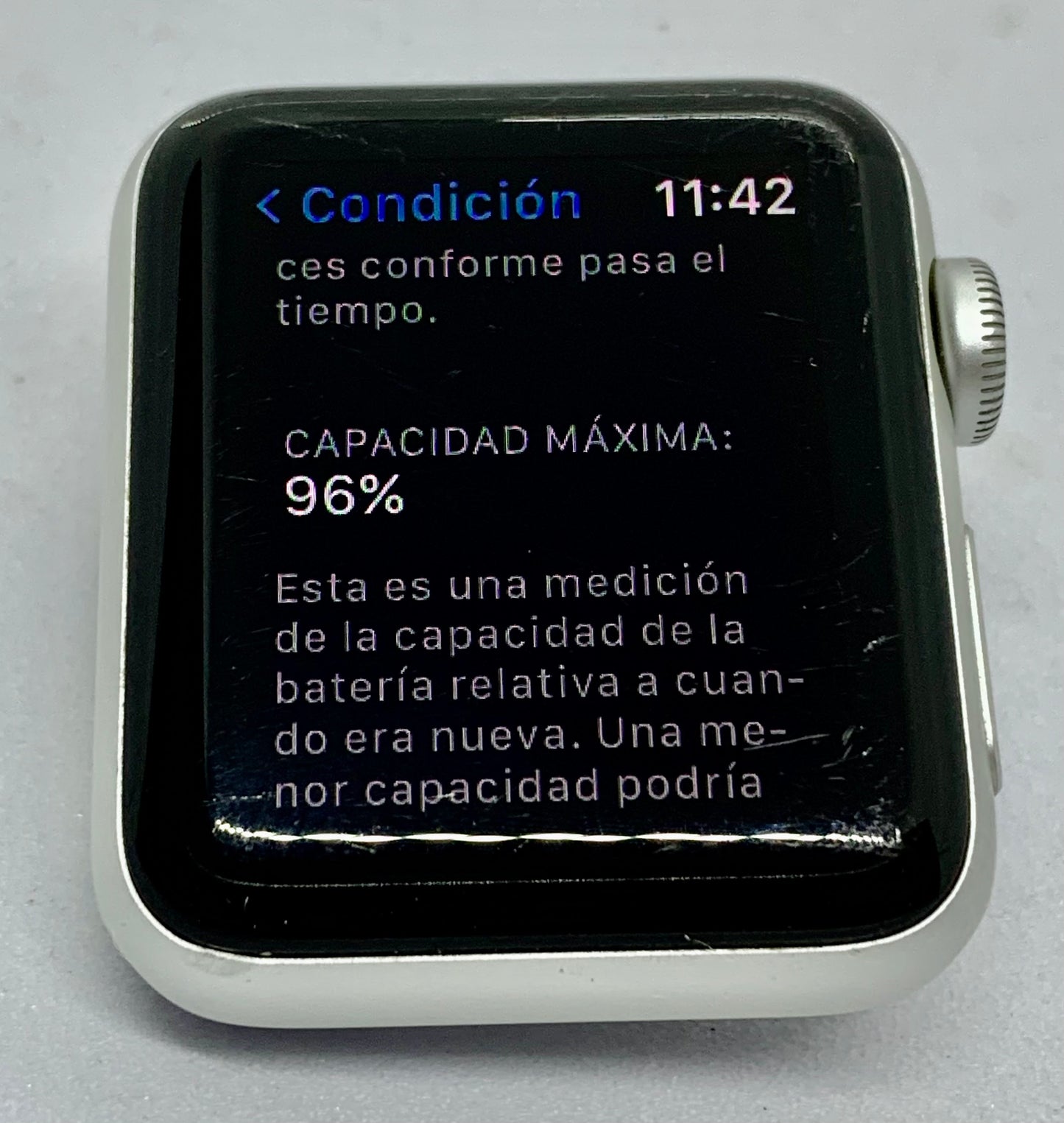 Apple Watch Series 3 38 MM (GPS) Aluminium Case Ion X Glass Composite Back GPS WR 50M, USADO