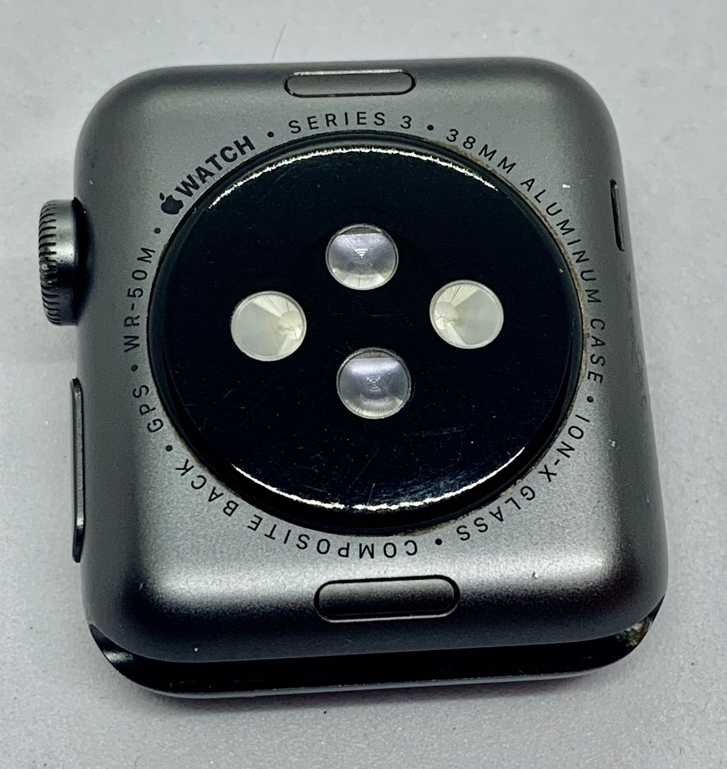 Apple Watch Series 3 38 MM (GPS) Aluminium Case Ion X Glass Composite Back GPS WR 50M, USADO