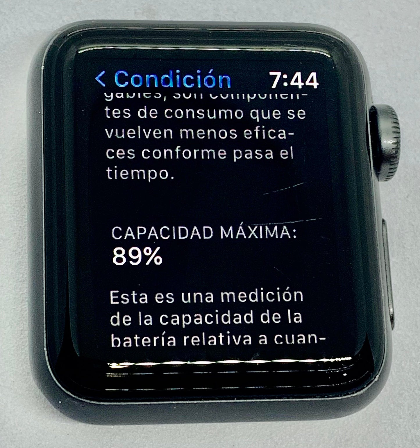 Apple Watch Series 3 38 MM (GPS) Aluminium Case Ion X Glass Composite Back GPS WR 50M