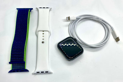 Apple Watch Series 5 44MM Aluminium & Ceramic Case ION-X Glass GPS WR-50M, USADO , EXCELENTES CONDICIONES