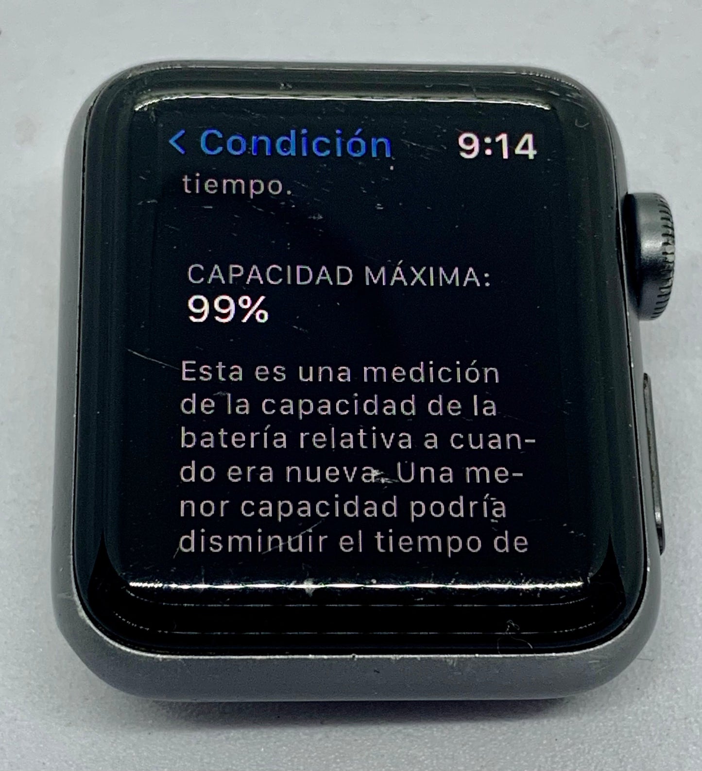 Apple Watch Series 3 38 MM (GPS)  Aluminium Case Ion X Glass Composite Back GPS WR 50M, USADO