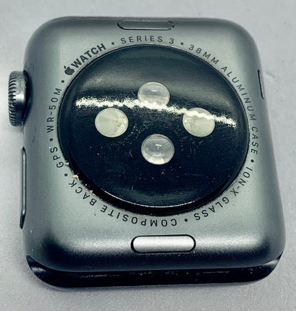 Apple Watch Series 3 38 MM (GPS)  Aluminium Case Ion X Glass Composite Back GPS WR 50M