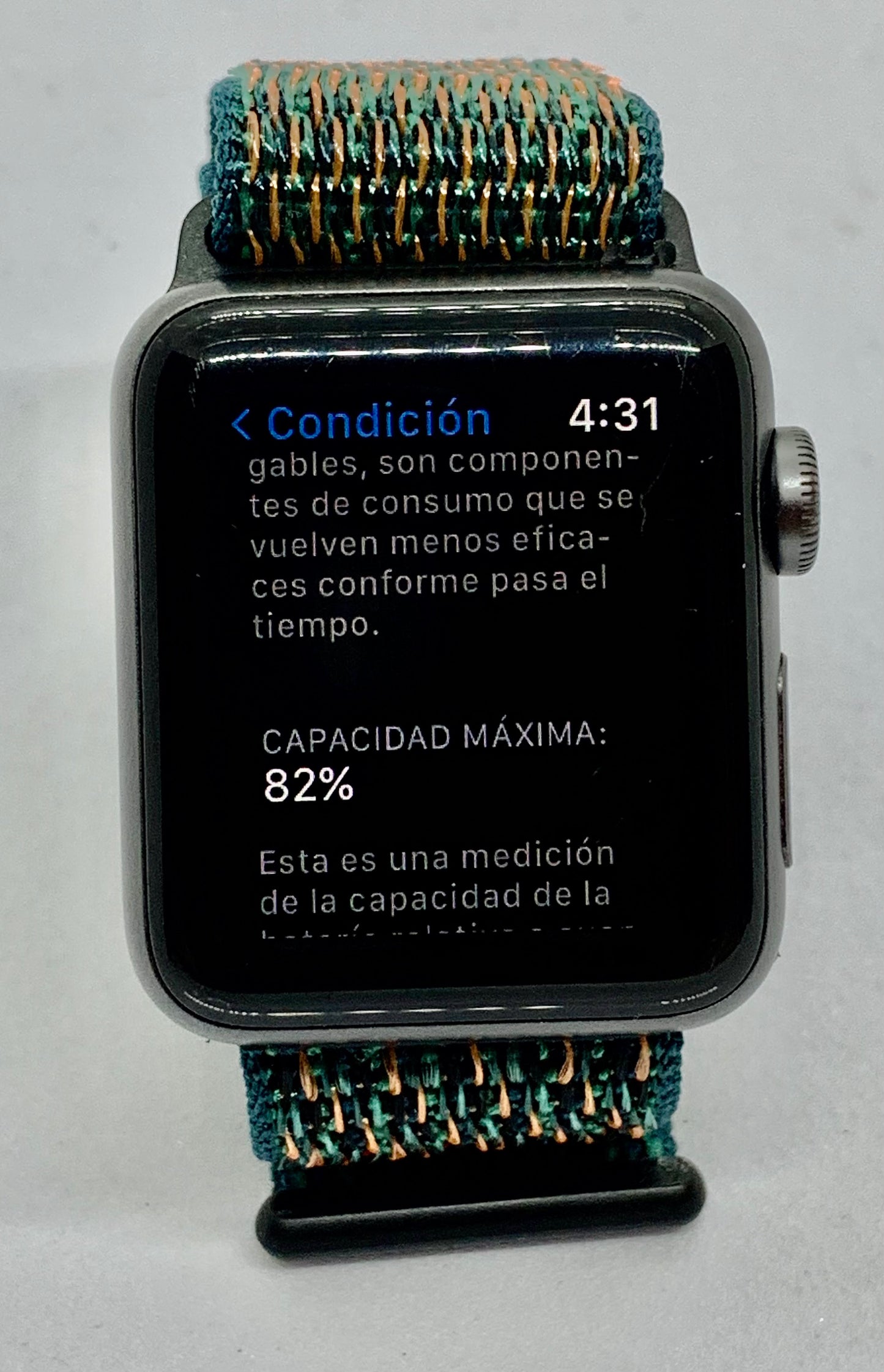 Apple Watch Series 3 38 MM (GPS)  Aluminium Case Ion X Glass Composite Back GPS WR 50M