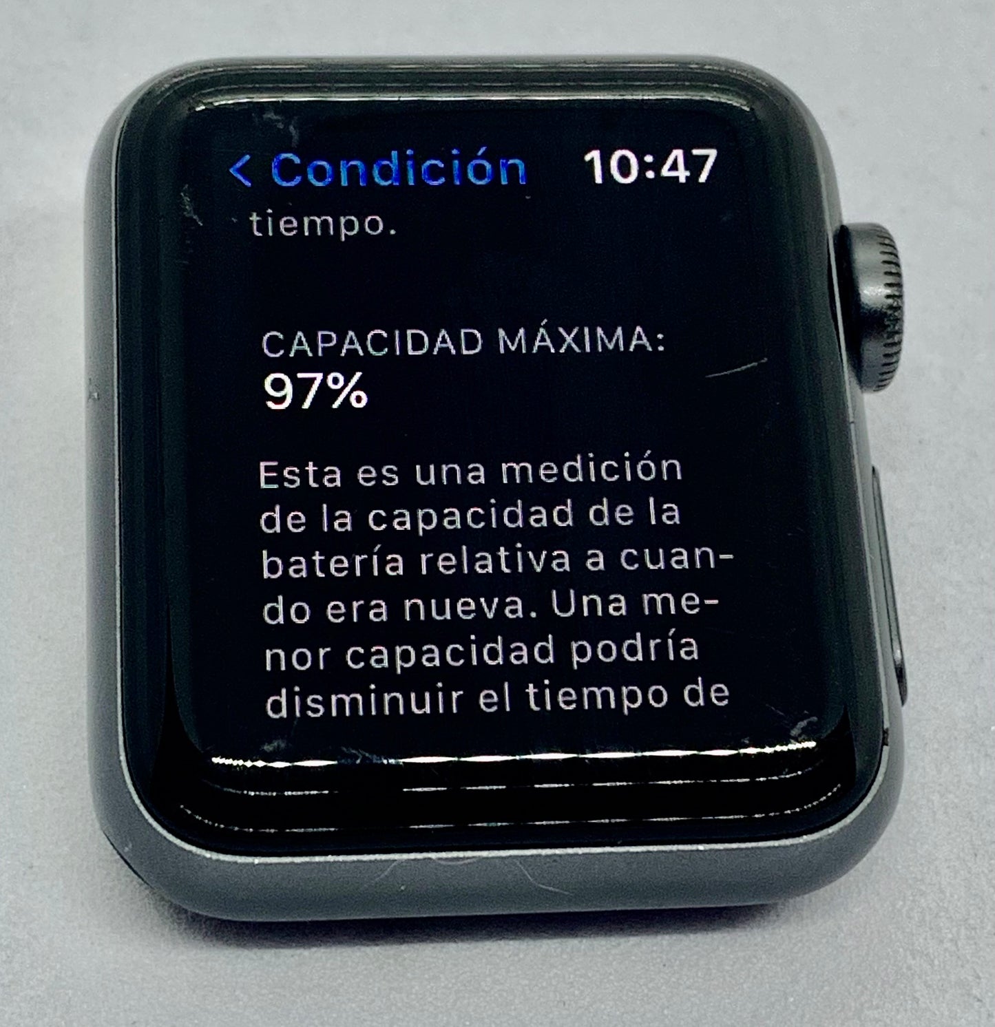 Apple Watch Series 3 38 MM (GPS)  Aluminium Case Ion X Glass Composite Back GPS WR 50M