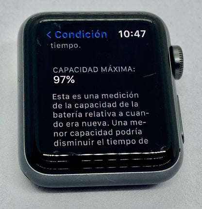 Apple Watch Series 3 38 MM (GPS)  Aluminium Case Ion X Glass Composite Back GPS WR 50M