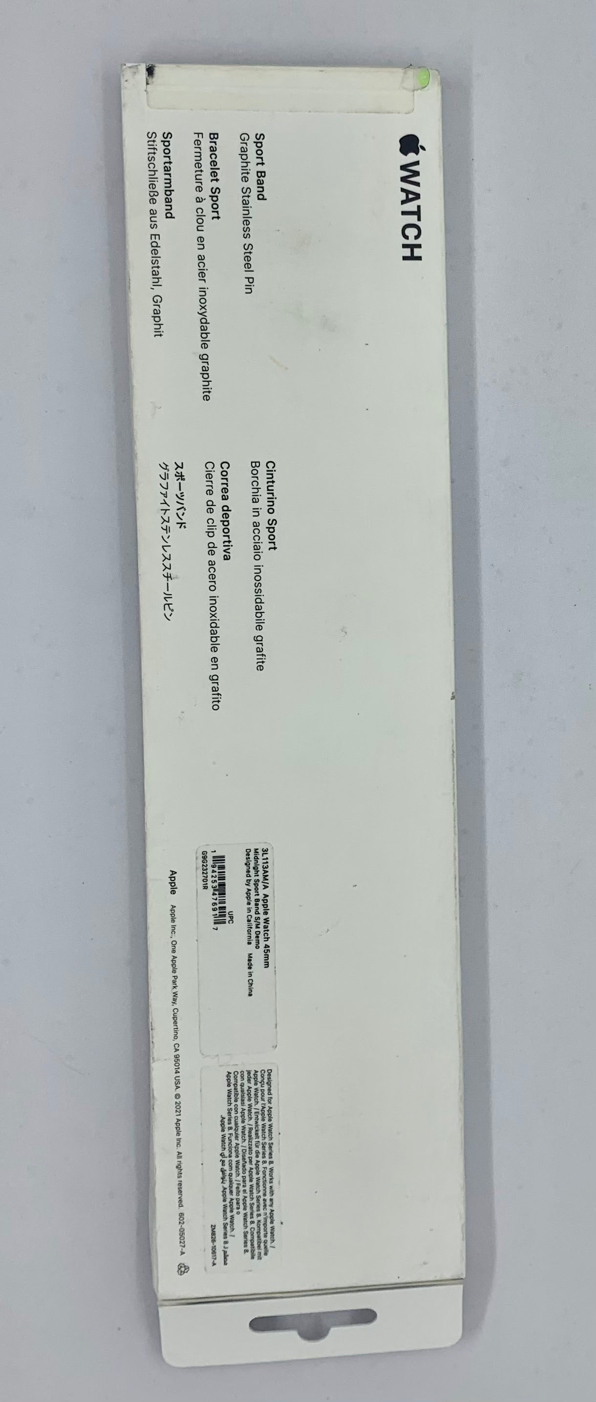 Correa Apple Watch , Original, 45mm Midnight Band - S/M
