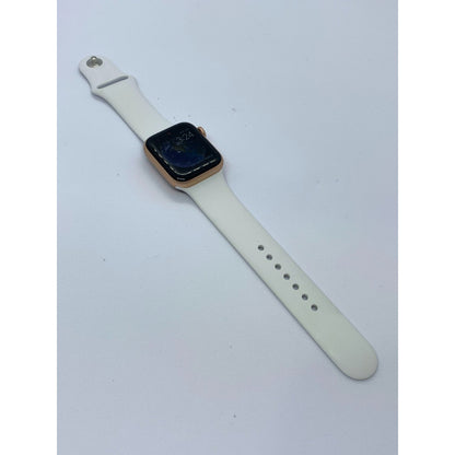 Apple Watch (gps) Series 5 40mm Aluminio Gold Correa  Blanca