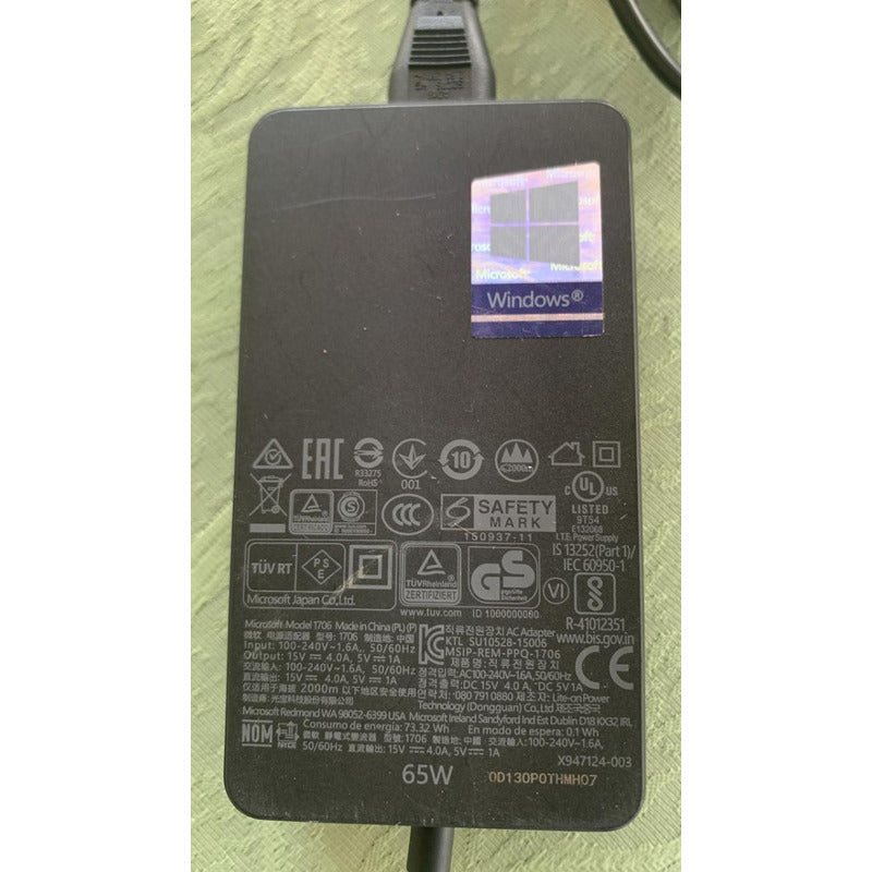 Cargador Original Microsoft Surface Book Pro 4.0a 15v 1706
