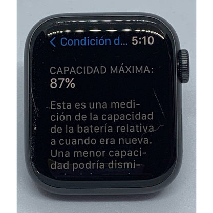 Apple Watch (gps)series 5 40mm Gris Espacial, Correa Negra