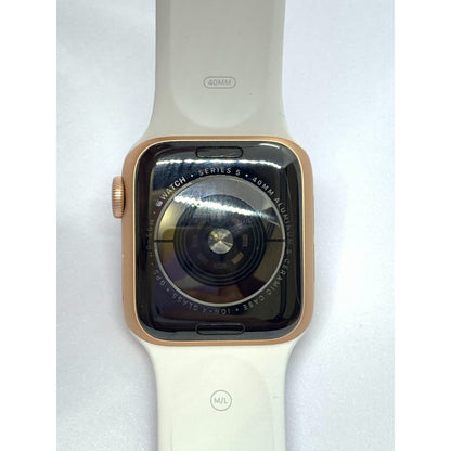 Apple Watch (gps) Series 5 40mm Aluminio Gold Correa  Blanca